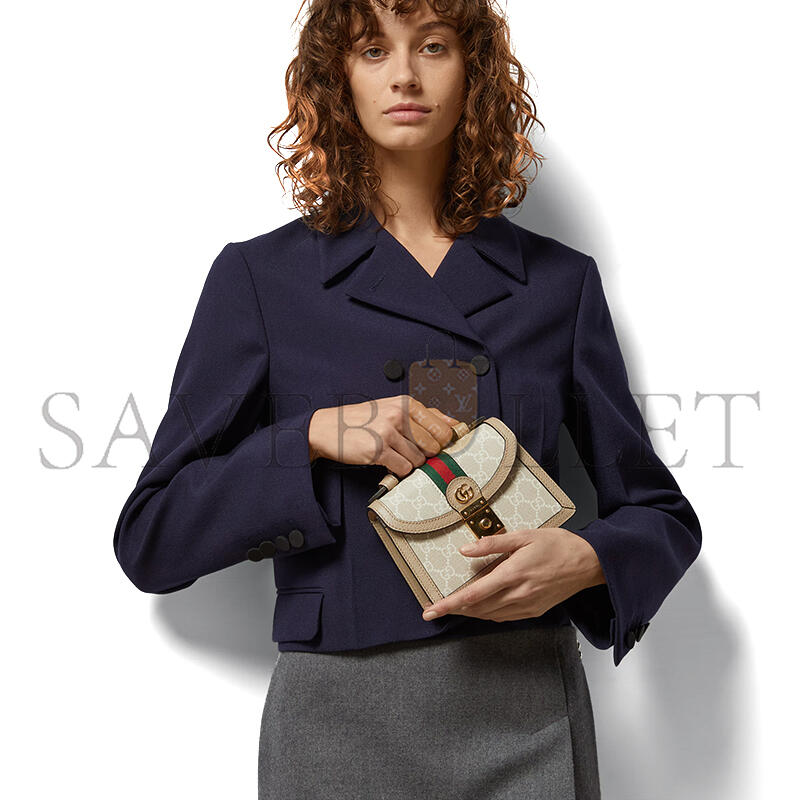 GUCCI OPHIDIA MINI TOP HANDLE BAG ‎696180 (17.5*13*6cm)